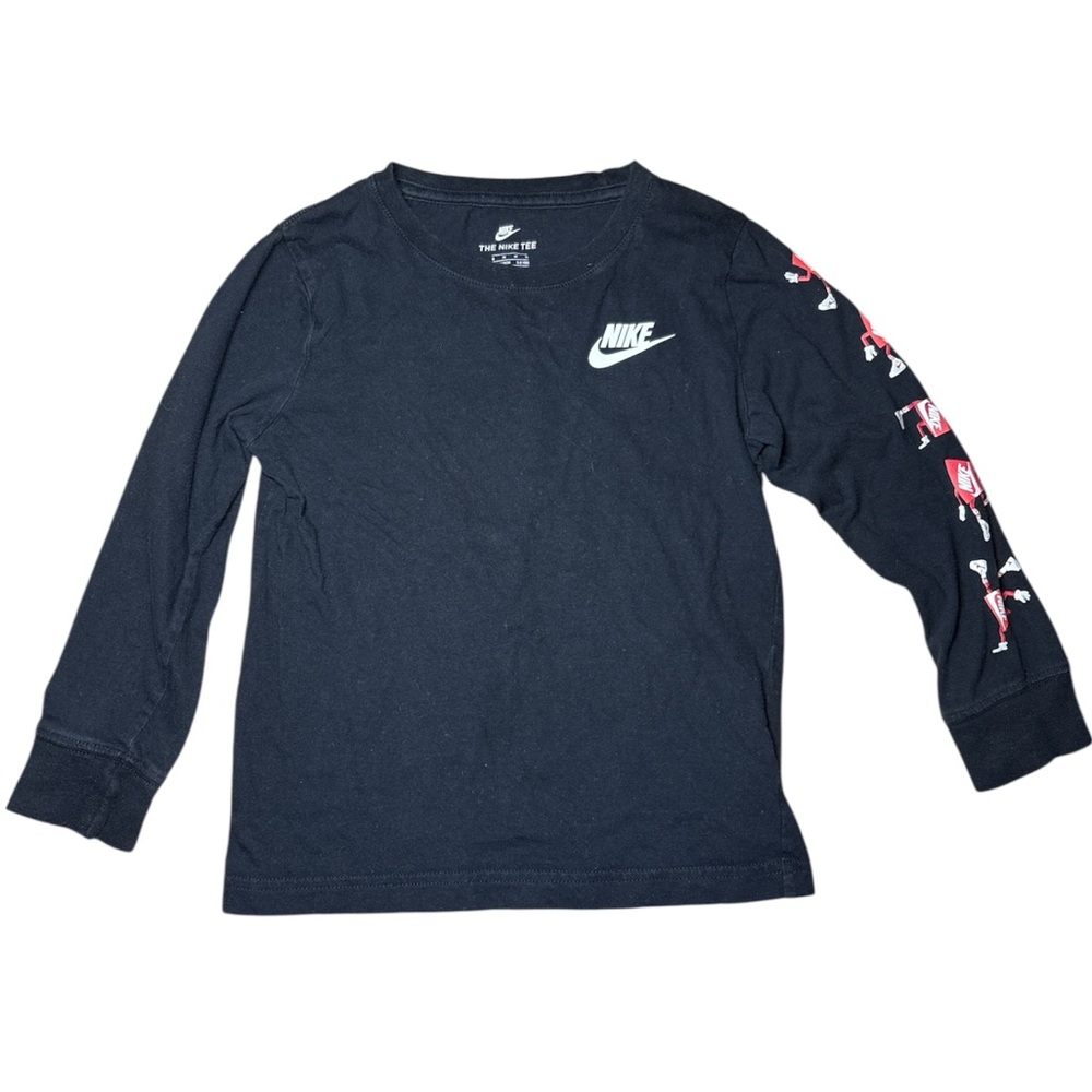 Nike Graphic Long Sleeve‎ Cotton T-Shirt The Nike Tee Boys Size 6M (5-6 Years